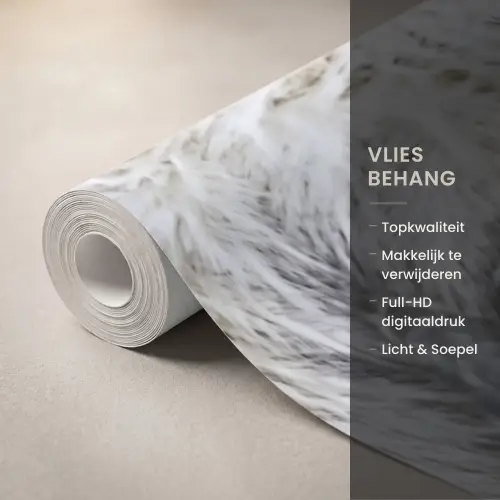 Sneeuwuil - Oog - Wildlife - Wit Behang Vlies klein -USP_closeupNL