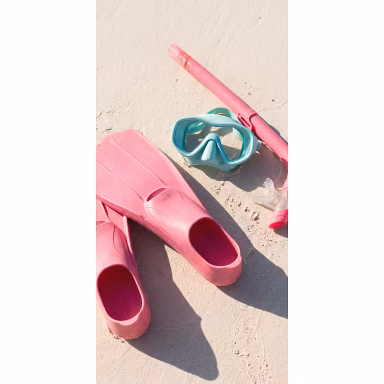 Snorkelset - Strand - Zomer - Roze Behang Vlies klein -3d_website