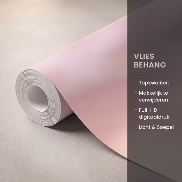 Stenen - Zand - Roze Behang Vlies klein -USP_closeupNL