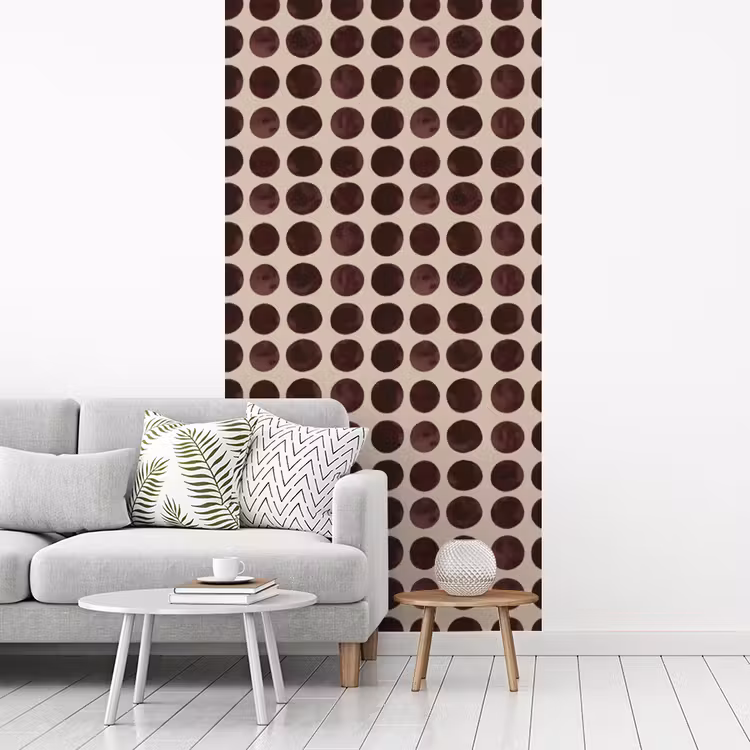 Stippen - Patroon - Bruin fotobehang vinyl groot 64 -woonkamer