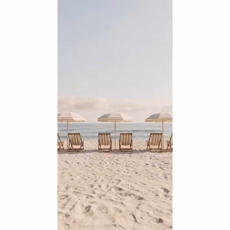 Strand - Stoelen - Parasol Behang Vlies klein -3d_website