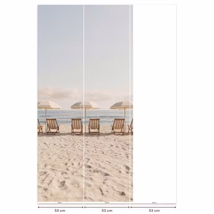 Strand - Stoelen - Parasol Behang Vlies klein -USP_banen