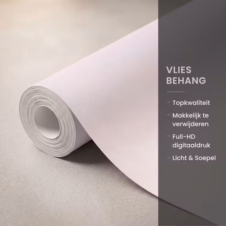 Strand - Zonsondergang - Natuur - Minimalistisch - Roze Behang Vlies klein -USP_closeupNL