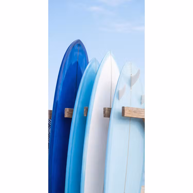 Surfplank - Strand - Zomer - Blauw - Water Behang Vlies klein -3d_website