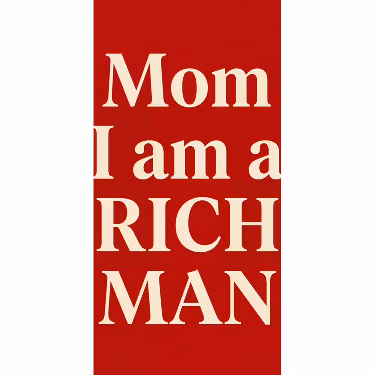 Tekst - Rijkdom - Motivatie - Rood - Modern Behang Vlies klein -3d_website