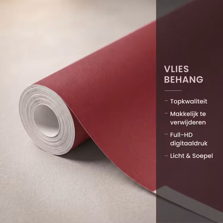 Tekst - Studie - Motivatie - Modern - Rood Behang Vlies klein -USP_closeupNL