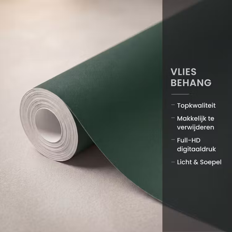 Tekstwolkje - Donkergroen - BLAH BLAH BLAH Behang Vlies klein -USP_closeupNL