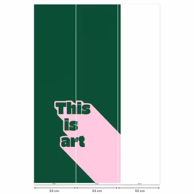 This is art - Schaduw - Roze Behang Vlies klein -USP_banen