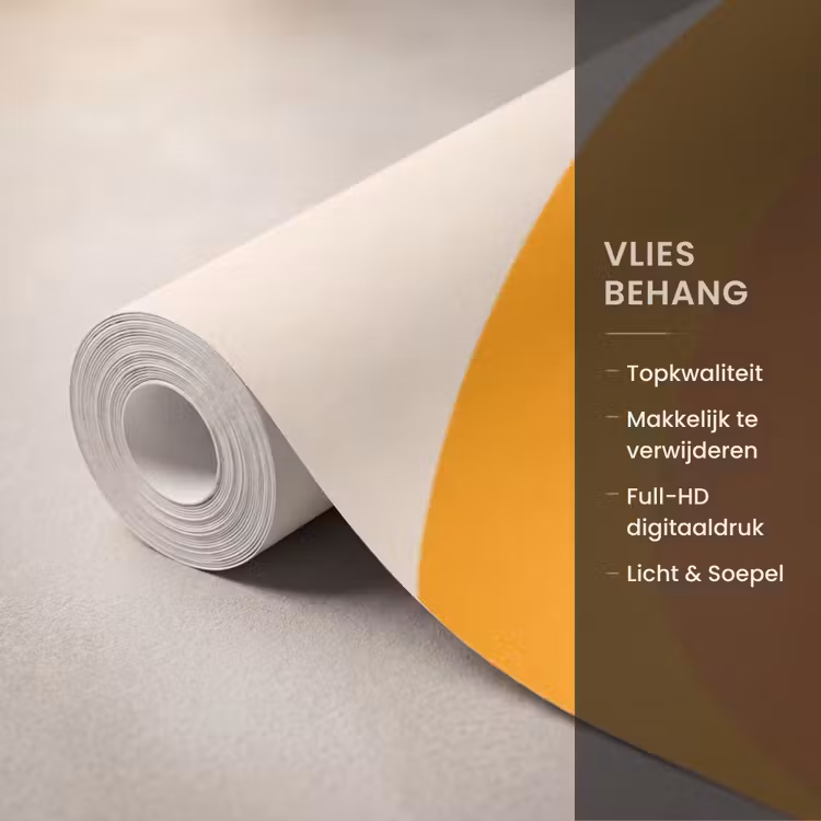 Toren - Pisa - Architectuur - Minimalistisch - Beige Behang Vlies klein -USP_closeupNL