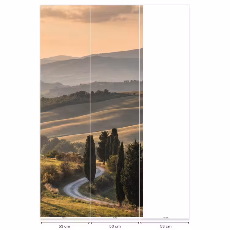 Toscaans - Landschap - Heuvels Behang Vlies klein -USP_banen