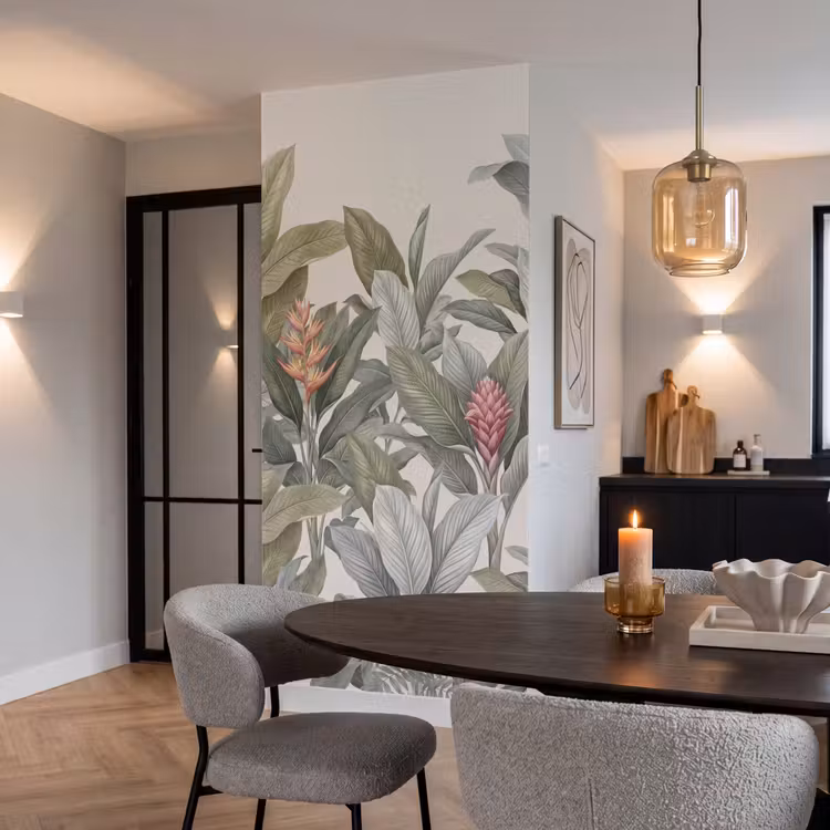 Tropisch - Planten - Modern - Groen Behang Vlies klein -sfeer3