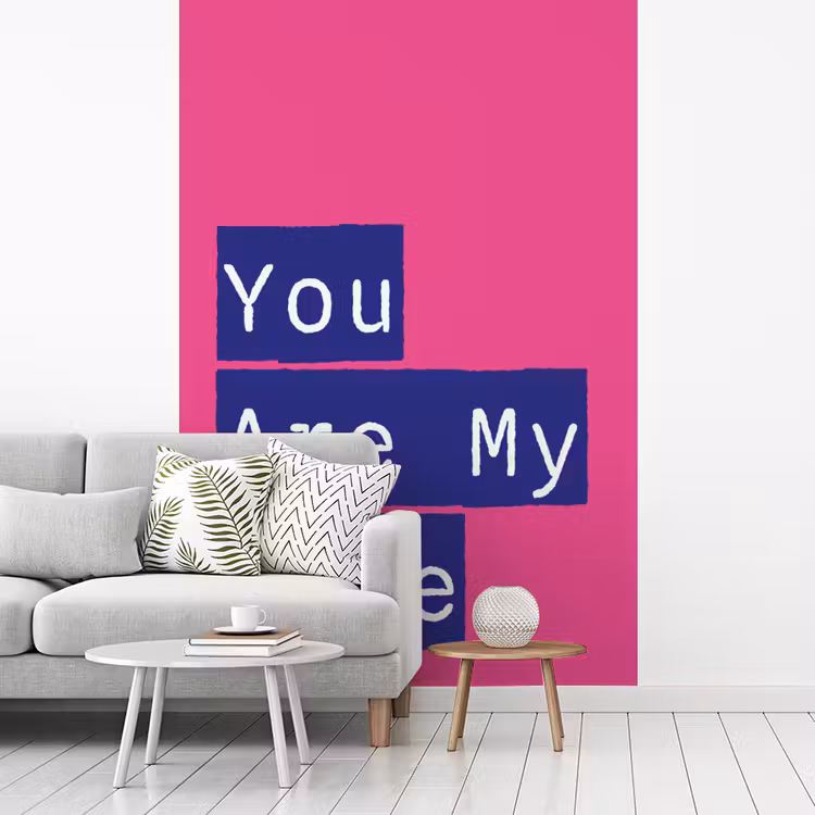 Valentijn - Tekst - Love fotobehang vinyl groot -woonkamer