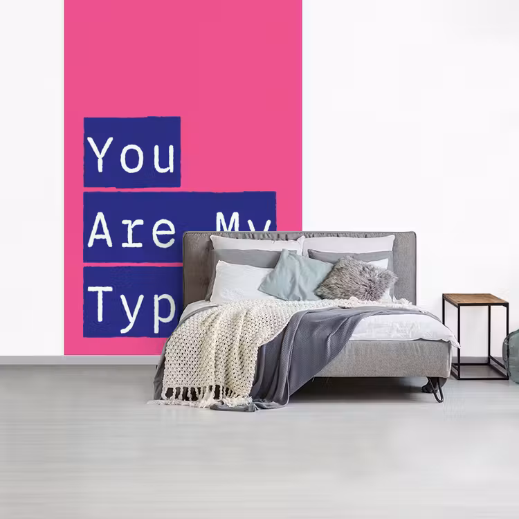 Valentijn - Tekst - Love fotobehang vinyl groot -slaapkamer