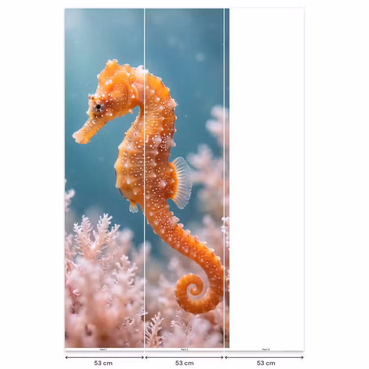 Vis - Koraal - Oceaan - Macro - Oranje Behang Vlies klein -USP_banen