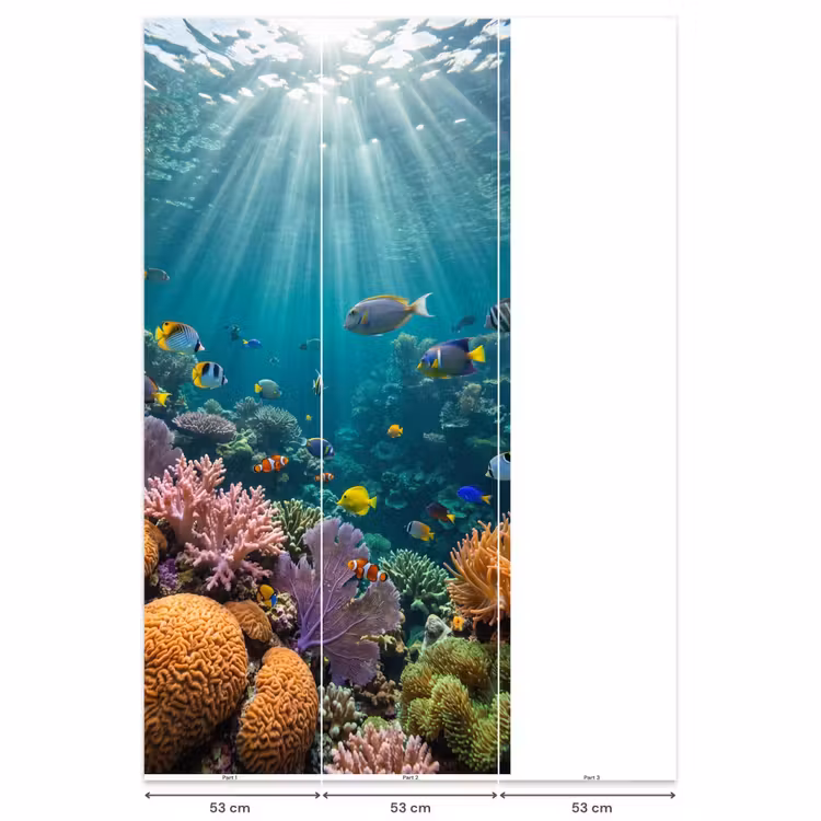 Vis - Koraal - Oceaan - Natuur - Kleurrijk Behang Vlies klein -USP_banen