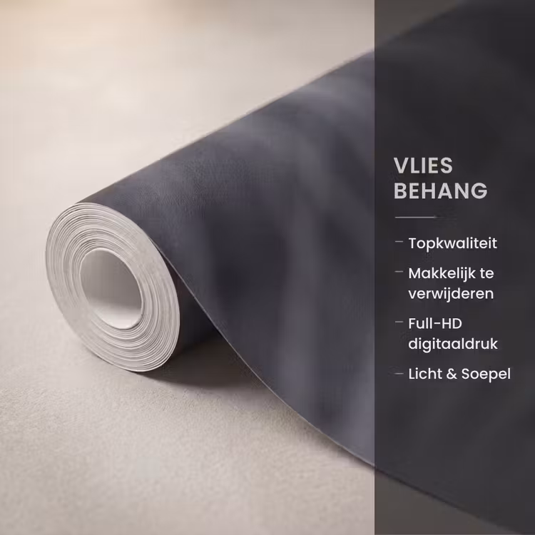 Vissen - Chef - Zwart - Wit Behang Vlies klein -USP_closeupNL