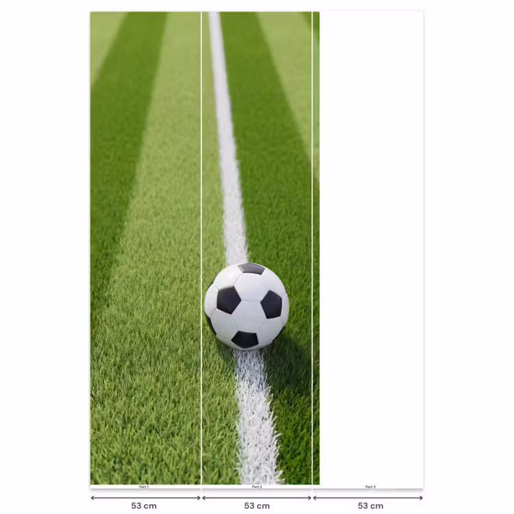 Voetbal - Grasveld - Sport - Groen Behang Vlies klein -USP_banen