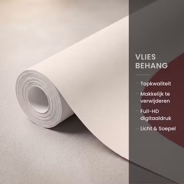 Vrouw - Figuur - Abstract - Modern - Rood Behang Vlies klein -USP_closeupNL