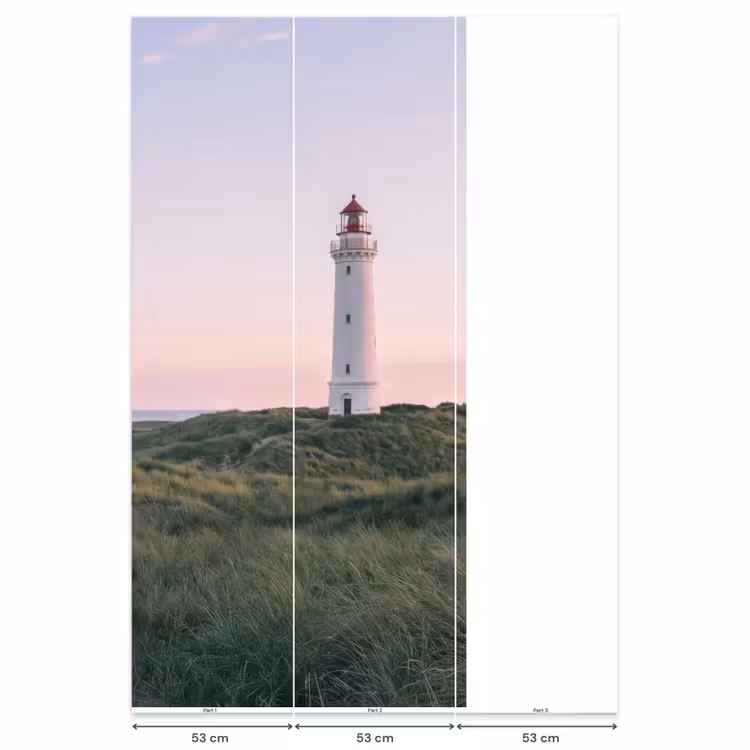 Vuurtoren - Duinlandschap - Zee Behang Vlies klein -USP_banen