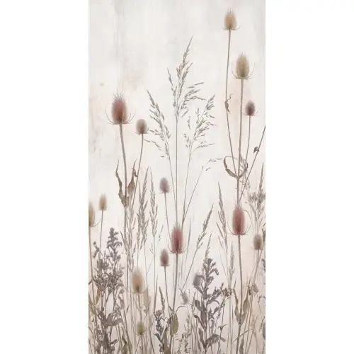 Weidebloemen - Design - Sepia Behang Vlies klein -3d_website