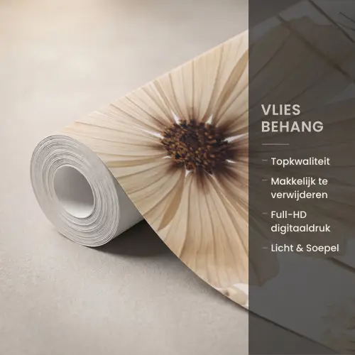 Wilde bloemen - Botanisch - Vintage - Natuur - Rustiek Behang Vlies klein -USP_closeupNL