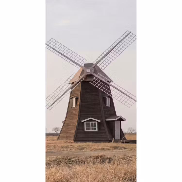 Windmolens - Landschap - Veld Behang Vlies klein -3d_website