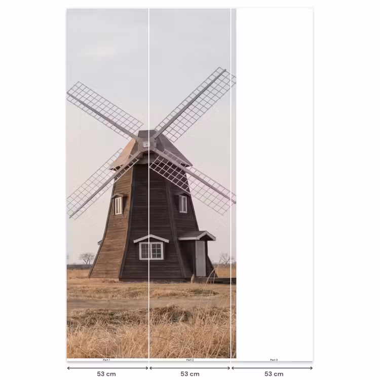 Windmolens - Landschap - Veld Behang Vlies klein -USP_banen