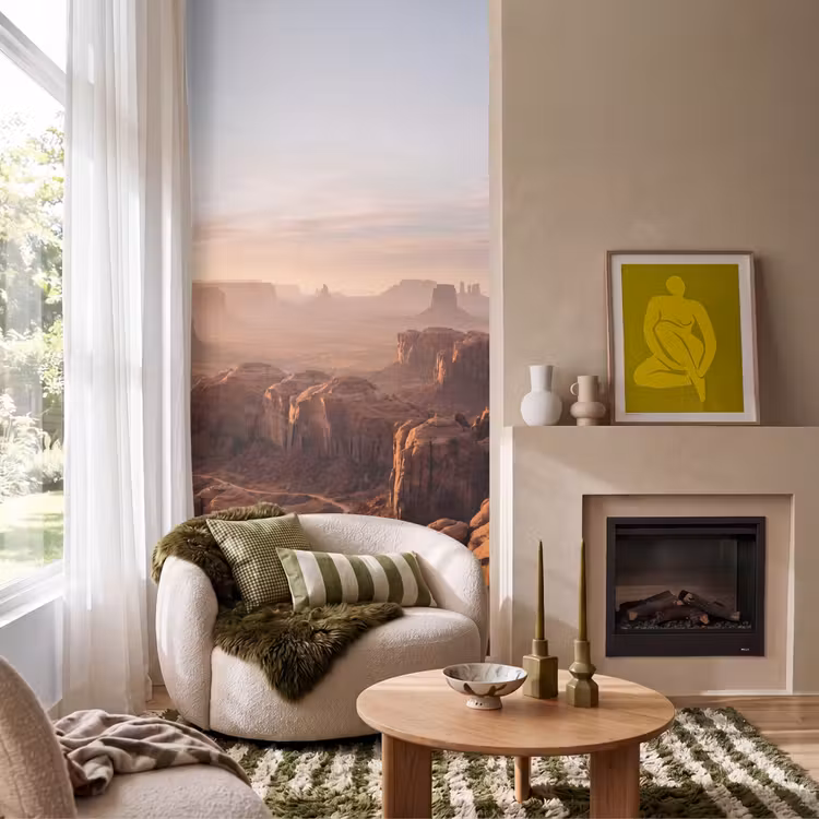 Woestijn - Landschap - Natuur Behang Vlies klein -sfeer2