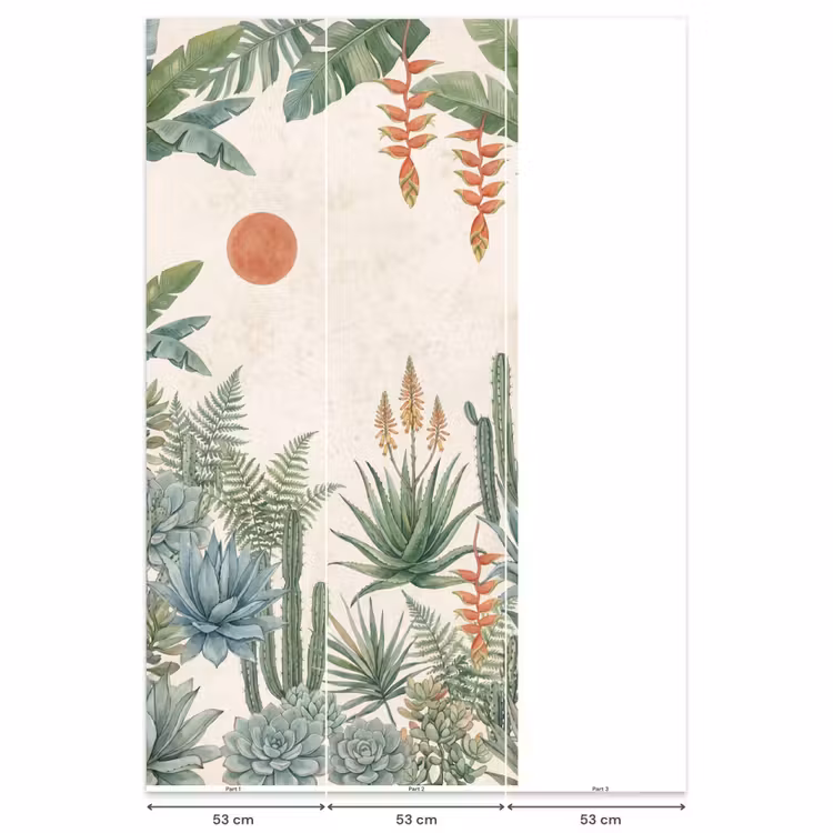Woestijn - Planten - Groen Behang Vlies klein -USP_banen