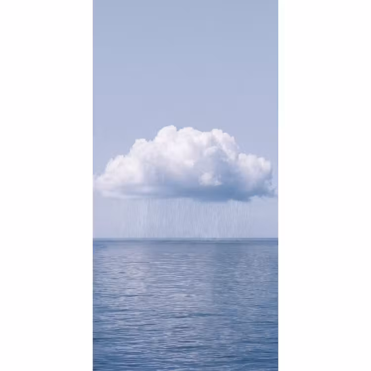 Behang - Wolk - Regen - Natuur - Wolk - Regen - Natuur Behang Vlies klein