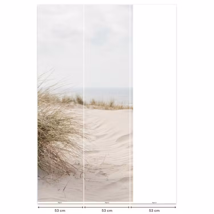 Wolken - Duinlandschap - Zand Behang Vlies klein -USP_banen