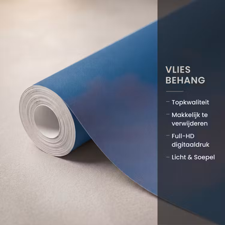 Wolken - Zonsondergang - Natuur - Oranje - Blauw Behang Vlies klein -USP_closeupNL