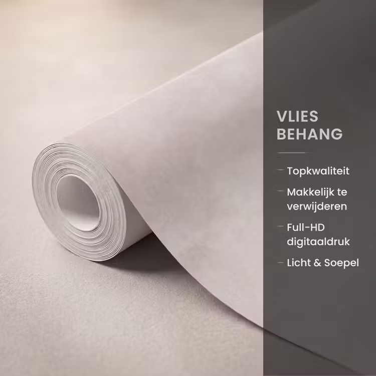 Zee - Villa - Beige Behang Vlies klein -USP_closeupNL