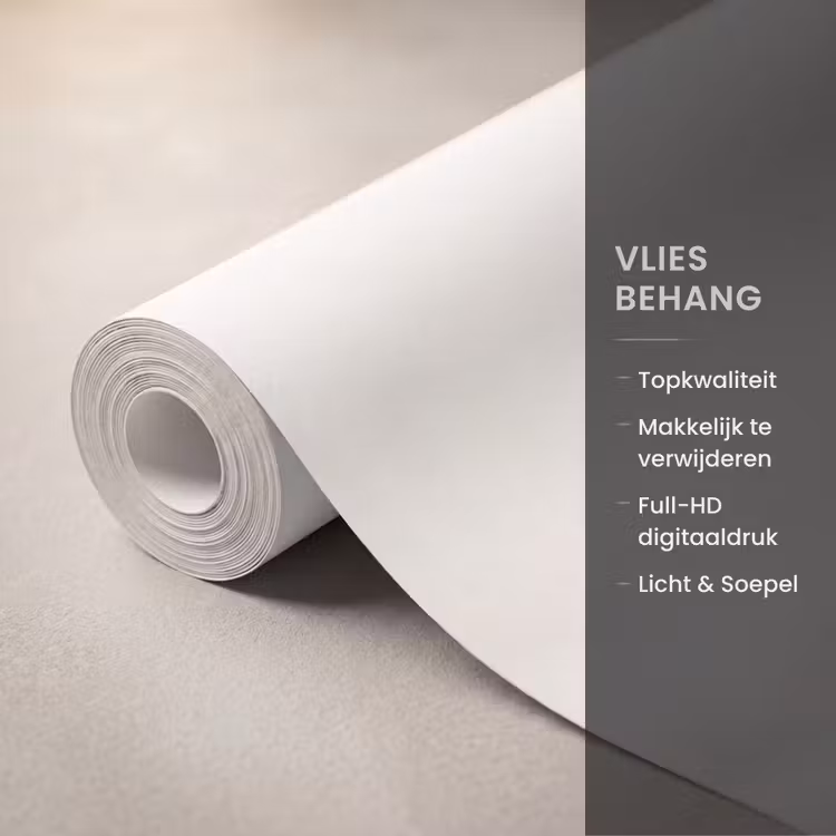 Zeeschelp - Strand - Zee - Natuur - Beige Behang Vlies klein -USP_closeupNL