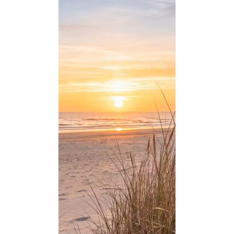 Zonsondergang - Duinen - Zee Behang Vlies klein -3d_website