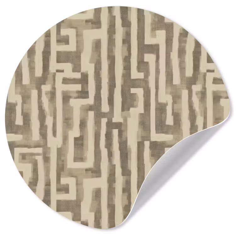 Abstract - Geometrisch - Groen Wandcirkel behangsticker klein 186 -3d