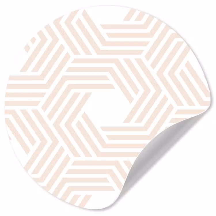 Abstract - Patronen - Design Wandcirkel behangsticker klein 186 -3d