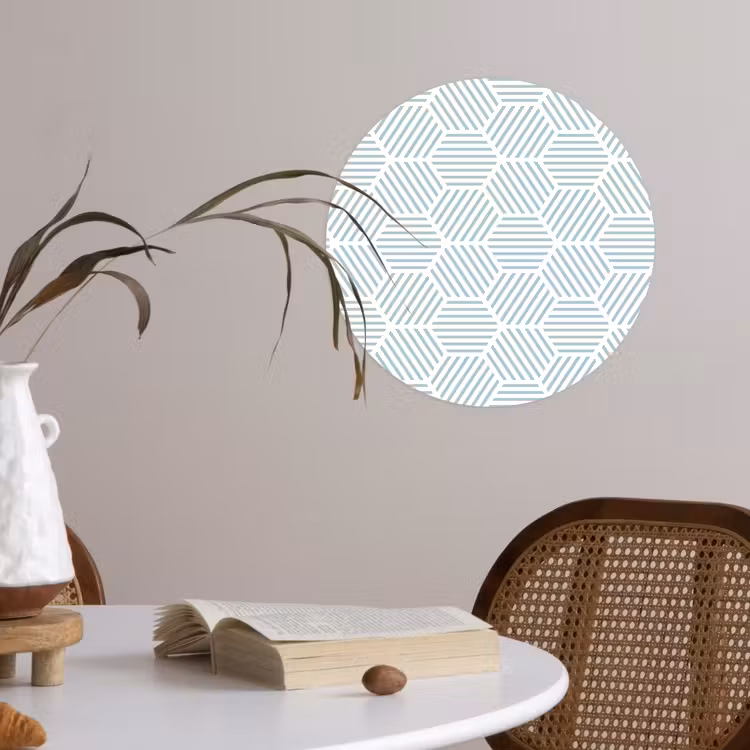 Abstract - Patronen - Design Wandcirkel behangsticker klein 186 -sfeer3