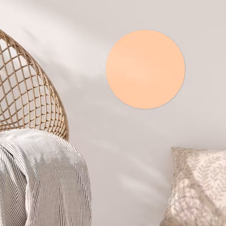 Apricot - Blush - Nude Wandcirkel behangsticker klein 186 -sfeer4
