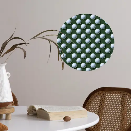 Ballen - Golf - Groen Wandcirkel behangsticker klein 186 -sfeer3