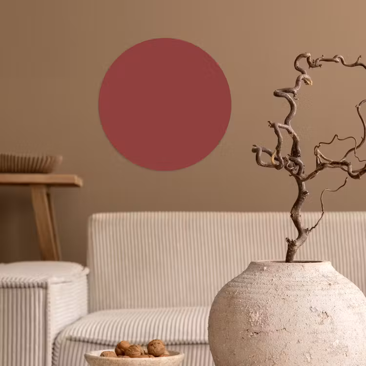 Barn - Antique - Rood Wandcirkel behangsticker klein 186 -sfeer1
