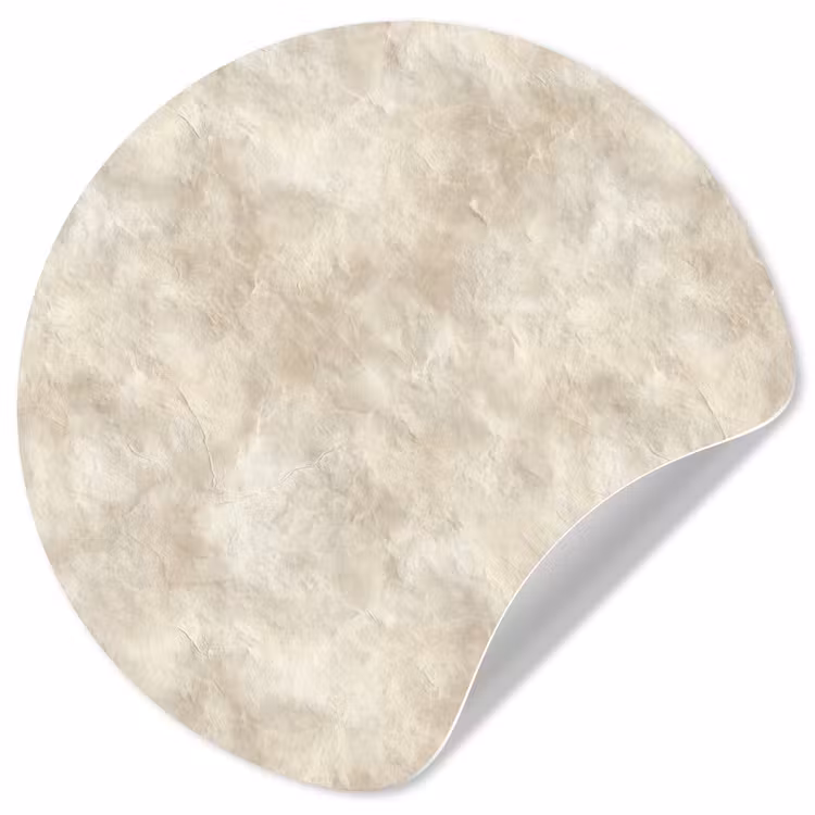 Beige - Reliëfstructuur - Natuursteen Wandcirkel behangsticker klein 186 -3d
