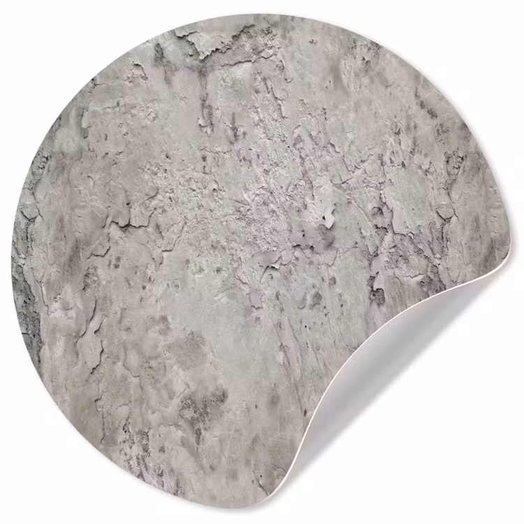 Beton  - Grijs - Muur Wandcirkel behangsticker klein 186 -3d
