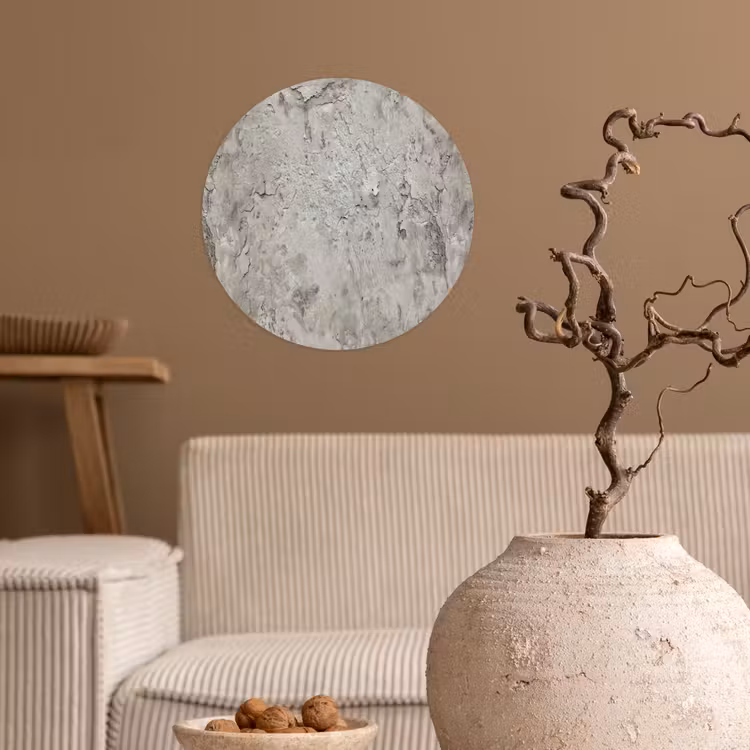 Beton  - Grijs - Muur Wandcirkel behangsticker klein 186 -sfeer1