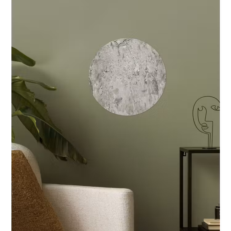 Beton  - Grijs - Muur Wandcirkel behangsticker klein 186 -sfeer2