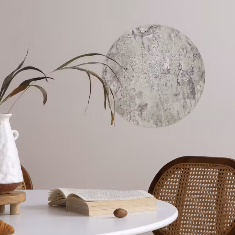 Beton  - Grijs - Muur Wandcirkel behangsticker klein 186 -sfeer3