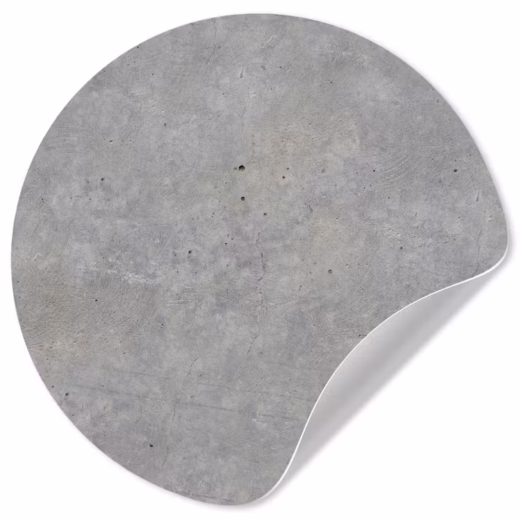 Beton - Patronen - Industrieel Wandcirkel behangsticker klein 186 -3d