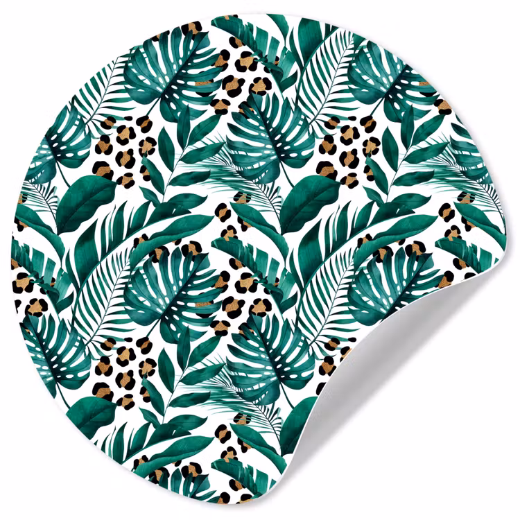 Bladeren - Tropisch - Jungle Wandcirkel behangsticker klein -3d