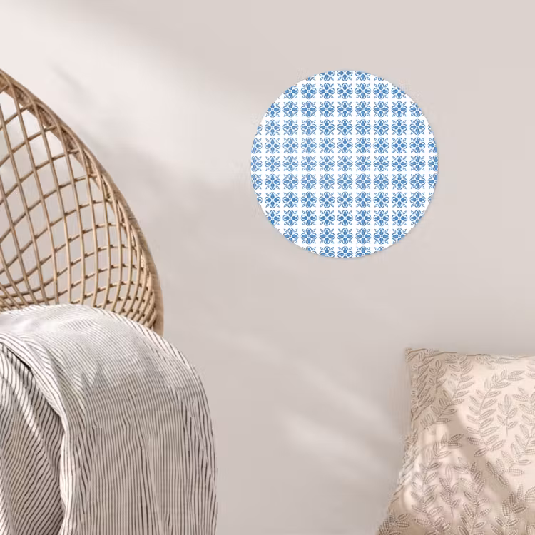 Zee - Sfeer - Blauw - Wit Wandcirkel behangsticker klein 186 -sfeer4