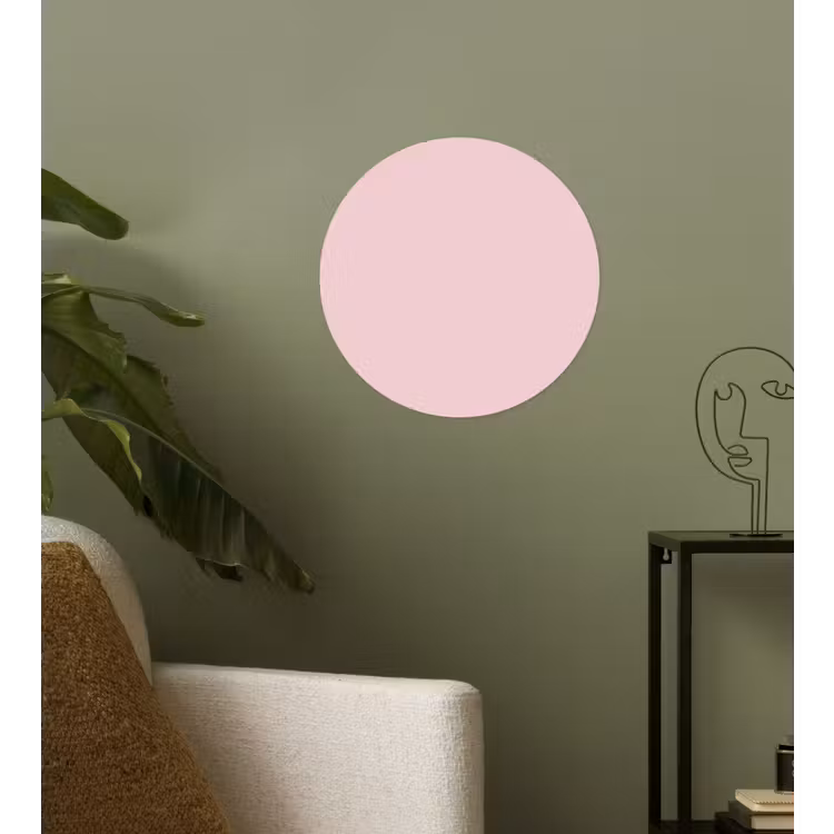Blush - Pink - Roze Wandcirkel behangsticker klein 186 -sfeer2